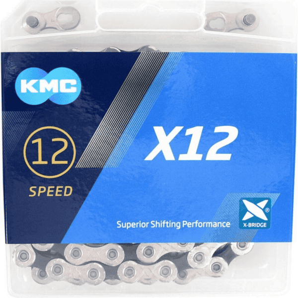 KMC ketting X12 silver/black 126s